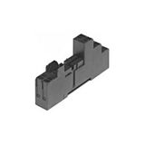 Socket with spring clamps for PCB relays with pinning 5mm