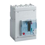 DPX³ 250 circuit breaker with thermal magnet release, 3P+N/2 100A and 70kA breaking capacity