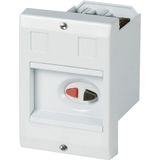 Insulated enclosure, E-PKZ0, H x W x D = 129 x 90 x 115 mm, flush-mounted