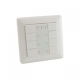 Wall push button panel with 8 DALI buttons