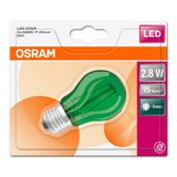 OSRAM LED Kulort Krone E27 1,6W/827 (15W) Gron