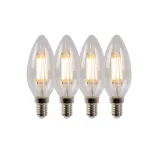 Bulb C35 Filament Dimmable E14 4x4W 360LM 2700K