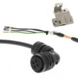 1S series servo motor power cable, 10 m, non braked, 230 V: 900 W to 1