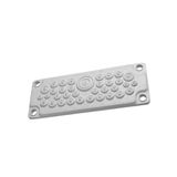 Plastic gland plate for WSTVBF, 35 cable glands, IP65