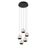 SENTUBAL Pendant light-Black-Ø35-LED Dimm.-5,2W