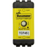 Fuse-link, low voltage, 45 A, AC 600 V, DC 300 V, 26 x 29 x 55 mm, CF, J, 1P, UL, CSA, time-delay