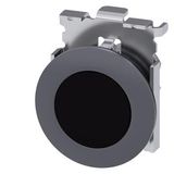 Pushbutton, 30 mm, round, Metal, matte, black, front ring for flush installation, latching, Push-to-release  3SU1060-0JA10-0AA0-Z Y15