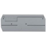 End and intermediate plate 2.5 mm thick gray