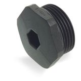 Filler plug M25 x 1.5 with O-ring Plastic black