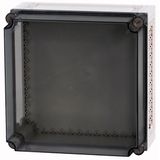 Insulated enclosure, top+bottom open, HxWxD=375x375x225mm