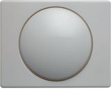 Centrd. met knop voor draai- dimmer/potmeter, berker Arsys, polarwit