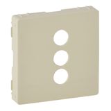 Cover plate Valena Life - triple RCA socket - ivory