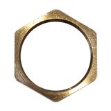 Metric Counter Nut PG 16, brass