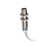 Inductive proximity sensors XS, inductive sensor XS6 M12, L54mm, brass, Sn4mm, 12...48 VDC, cable 5 m