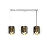 ERYN Pendant 3x E27/60W 88/20/145cm cm  Chrome