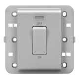 ONE-WAY SWITCH 2P 250V ac - BRITISH STANDARD - 20 A - 1 GANG - BACKLIT - TITANIUM - CHORUSMART