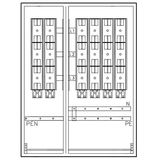 Mehrfach Hausanschlussk. STW Mš, 2EW-4HA, 1200x900x350mm