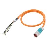 Power cable pre-assembled type: 6FX8002-5DG21 4x 1.5+(2x1.5) C C, connector Connector full thread Sz. 1.5 for SINAMICS Power Module MOTION-CONNECT ...