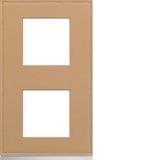 GALLERY FRAME 2x2 F. VERTICAL CORD LEATHER