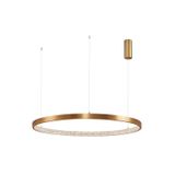 Triac Dimmable Antique Gold Brass   Aluminium & Acrylic  LED 60 Watt 230 Volt  4030Lm 3000K IP20  D: 110 H: 120 cm Adjustable Height