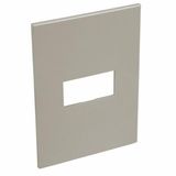 American and South African standard plate Arteor square version 1 horizontal modules for 2'' x 4'' box - champagne