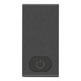 Button 1M switch ON symbol carbon matt