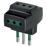 S11 multi-adaptor +3P11 outlets black