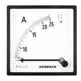 Ammeter, 96x96mm, 25A, AC, Direct measuring