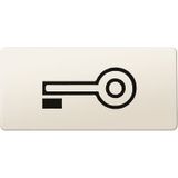 Symbols, rectangular, key, white