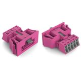 Snap-in plug 5-pole Cod. B pink