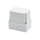 JUNCTION BOX WITH DEEP SCREWED LID - IP56 - INTERNAL DIMENSIONS 120X80X120 - SMOOTH WALLS - GREY RAL 7035