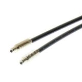 Fiber optic sensor head, through-beam, M4 cylindrical axial, R25 fiber E32 1318F