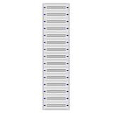 Flush-mounted distribution board 2U-45L,H:2160 W:590 D:250mm