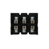 Eaton Bussmann series Class T modular fuse block, 300 Vac, 300 Vdc, 0-30A, Screw, Three-pole