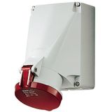 Wallmounted recept., 63A4p 6H400V, IP44