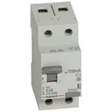 RCD RX³ - 2P - 230 V~ - 63 A - 100 mA - AC type