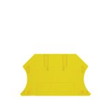 End plate (terminals), 56 mm x 1.5 mm, yellow