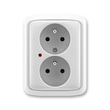 5592A-A2349S Double socket outlet with earthing pins, shuttered, with surge protection ; 5592A-A2349S