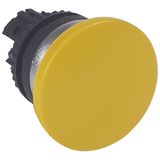 Osmoz non illuminated spring return head - mushroom head Ø40 - yellow