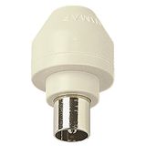 TV ø9,5 axial plug ivory