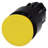 Mushroom pushbutton, 22 mm, round, plastic, yellow, 30 mm, latching,...3SU1000-1AA30-0AA0-Z Y15