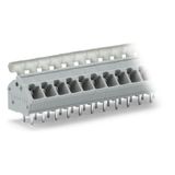 PCB terminal block push-button 2.5 mm² gray