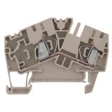 Feed-through terminal block, Tension-clamp connection, 4 mm², 800 V, 3