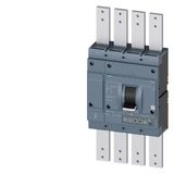 circuit breaker 3VA2 IEC Frame 1250 breaking capacity class C Icu=110 kA @ 415 V 4-pole line protection ETU350  LSI In=1250 A