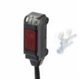 Photoelectric sensor, retro-reflective, miniature, side view, 200 mm,