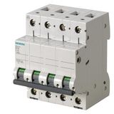 Miniature circuit breaker 400 V 10kA, 4-pole, C, 4A