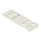 2734-534 Strain relief plate; for female connectors; 13 mm wide; 1 part; lever; Pin spacing 3.5 mm; light gray