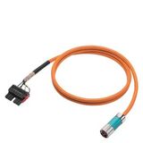 Power cable pre-assembled TYPE 6FX5002-5CS16 4X2.5 C CONNECTOR FULL THREAD SIZE 6FX5002-5CS16-1CF0