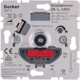 Rotary dimmer LV with soft-lock house electronics