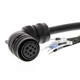 Servo motor power cable, 1.5 m, with brake, 900 W-1.5 kW